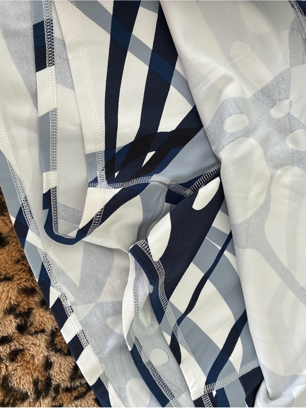 FP Movement by Free People Navy and White Abstract Print Skirt - Picture 3 of 4
